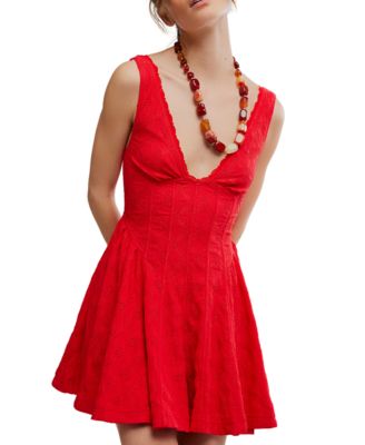 Women's Cant Help It V-Neck Mini Dress