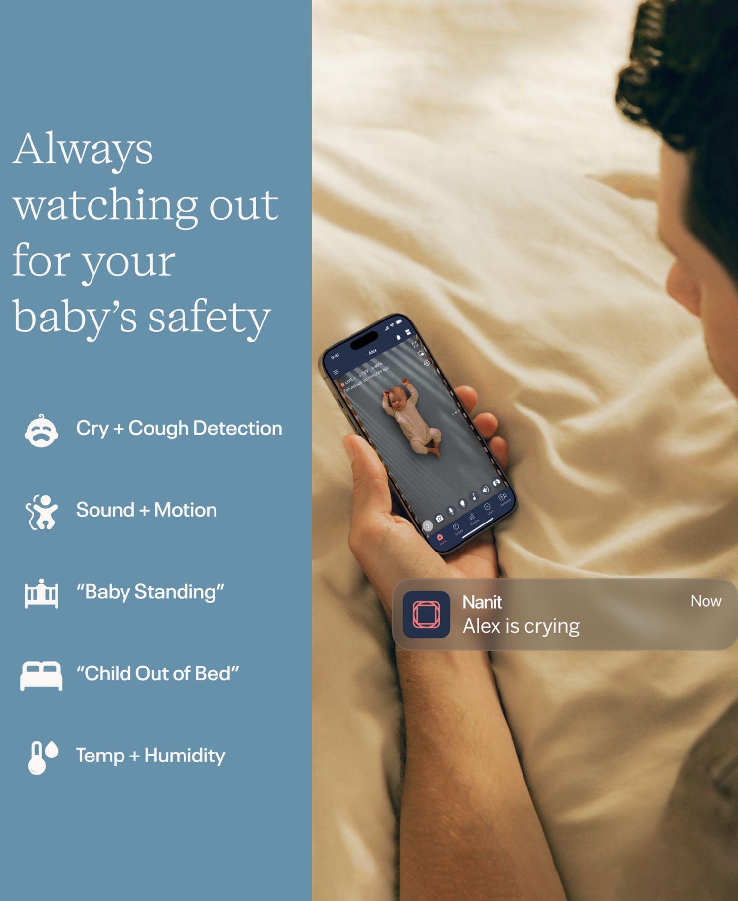 Pro Smart Baby Monitor and Wall Mount