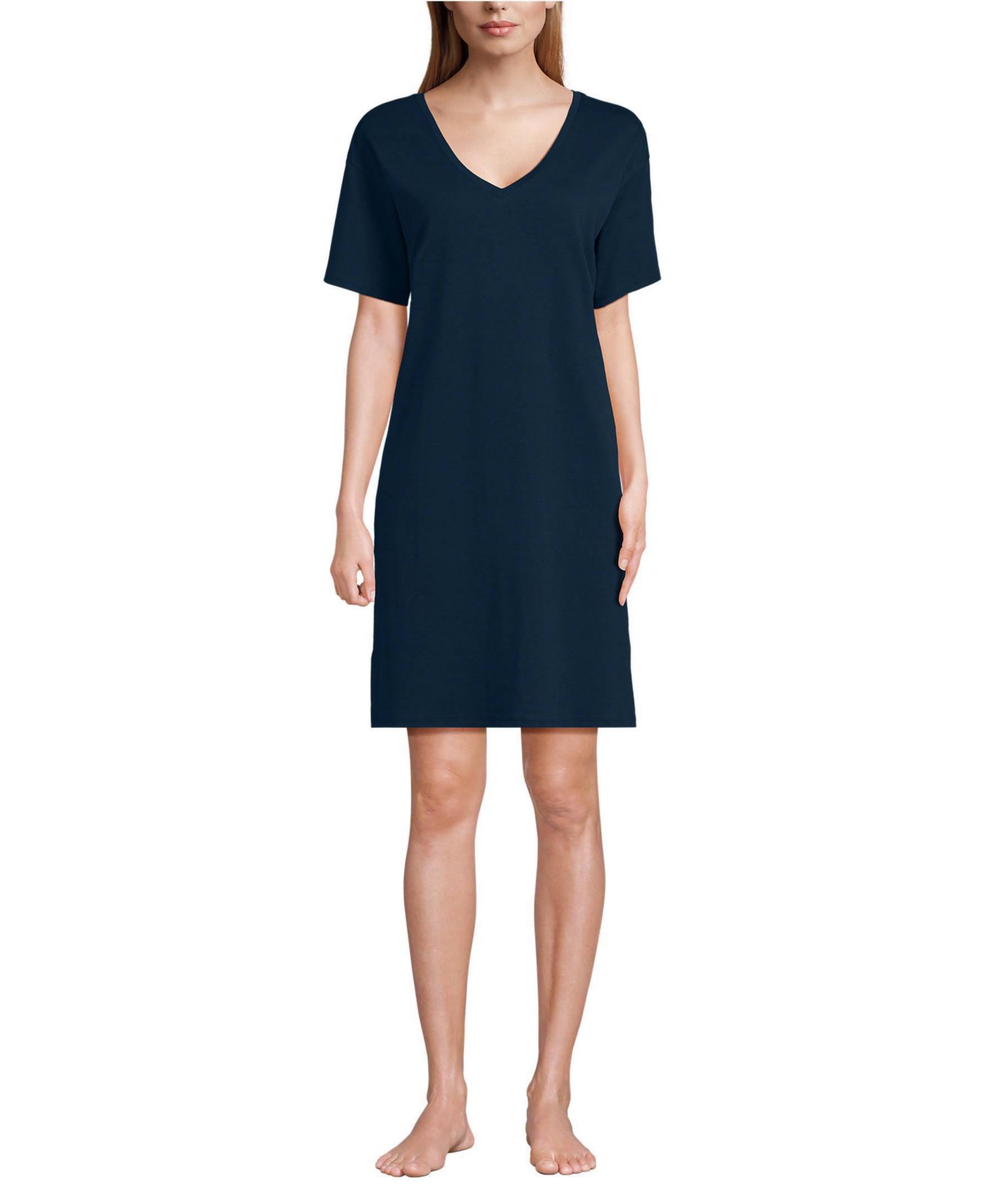 Women's Cotton Interlock Relaxed Above the Knee Nightgown