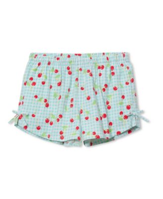 Little And Big Girls Knit Side Bow Shorts
