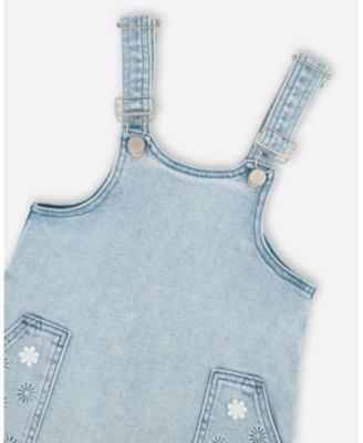 Girl Light Denim Overall Dress - Child
