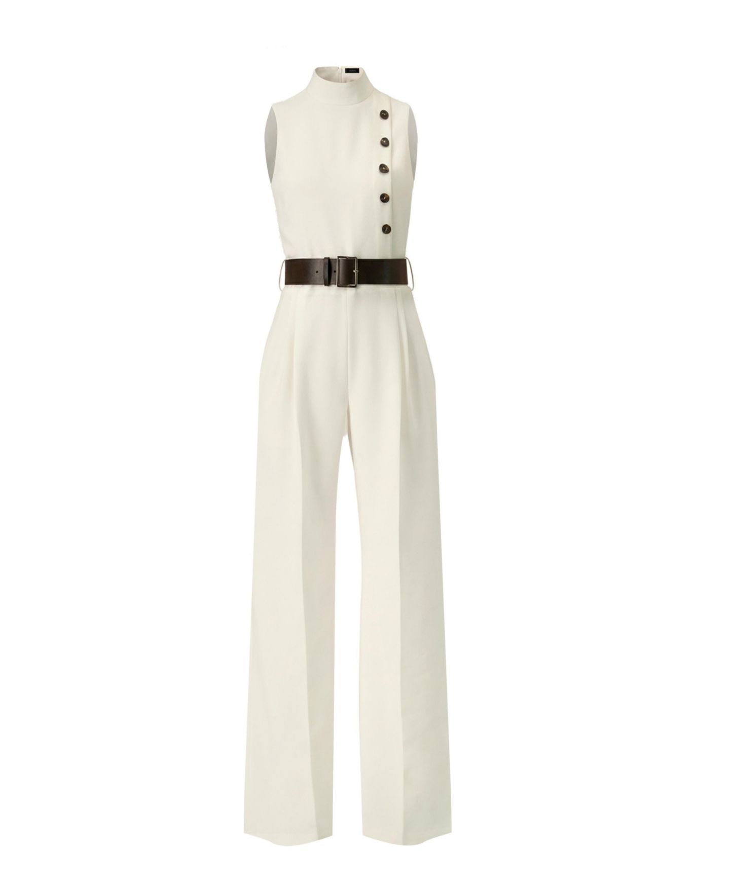 Женский комбинезон Ivonne Sleeveless Belted Jumpsuit, цвет: Слоновая кость — фото 5