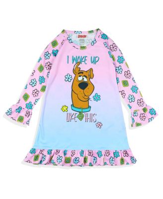 Toddler Girls' I Woke Up Like This Raglan Ruffle Gown Nightgown Pajama