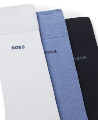 Men's Solid Regular Length Socks, 3-Pack