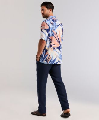 Men's Abstract Print Short-Sleeve Shirt