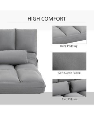  2-In-1 Convertible Floor Sofa Chair