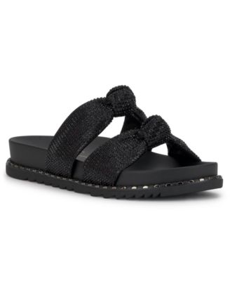 Women's Caralyna Rhinestone Knotted Footbed Sandals