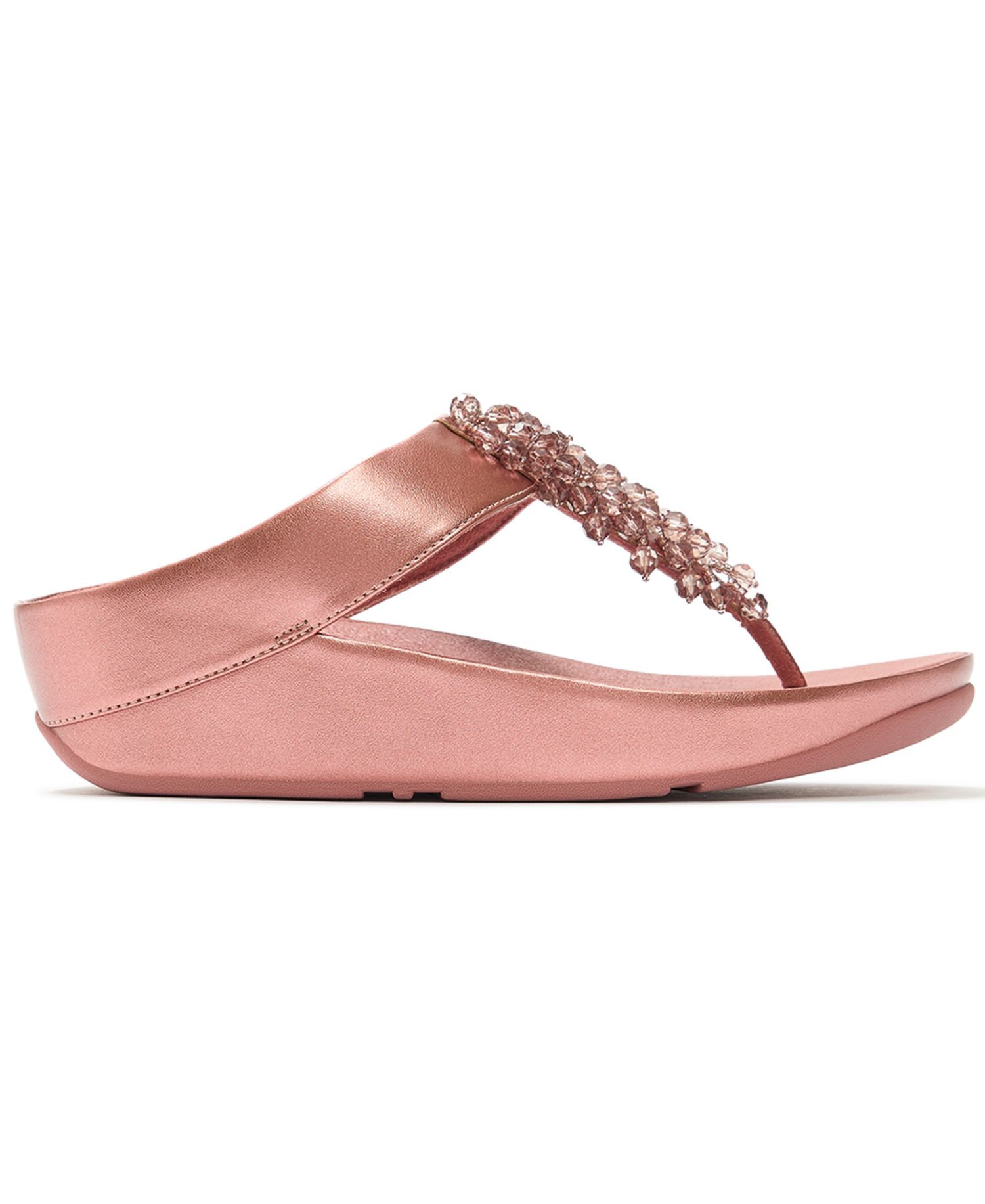Women's Rumba Iridescent Beaded Toe-Post Sandals