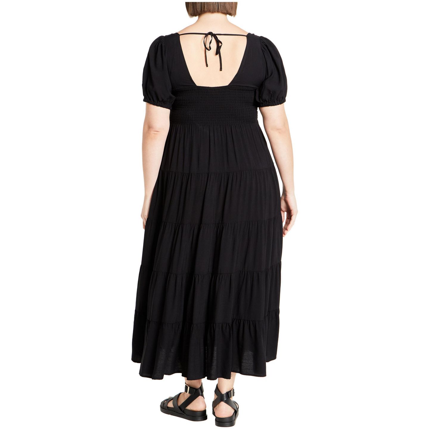 Женское платье CITY CHIC Plus Size Mila Plain, цвет: Чёрный — фото 2