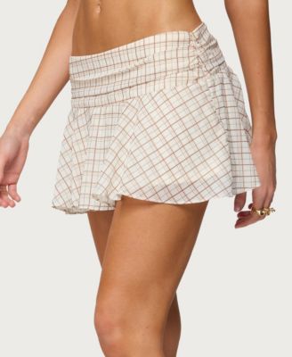 Women's Lulah Plaid Mini Skirt