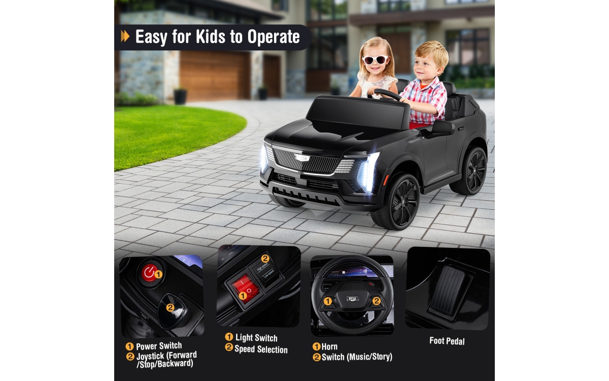 Slickblue 24V Kids Ride-On Truck 2-Seater with Remote Control