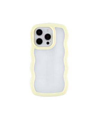 Yellow Wavy Bumper iPhone 14 Pro Max Case