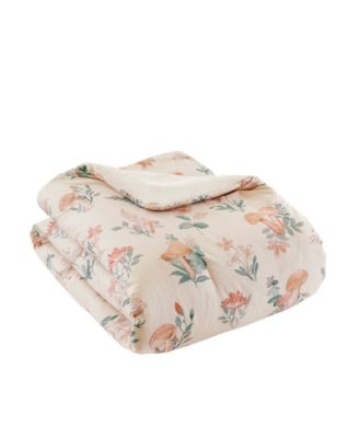Gwen Mushroom Garden Floral 4-Pc. Comforter Set, Full/Queen