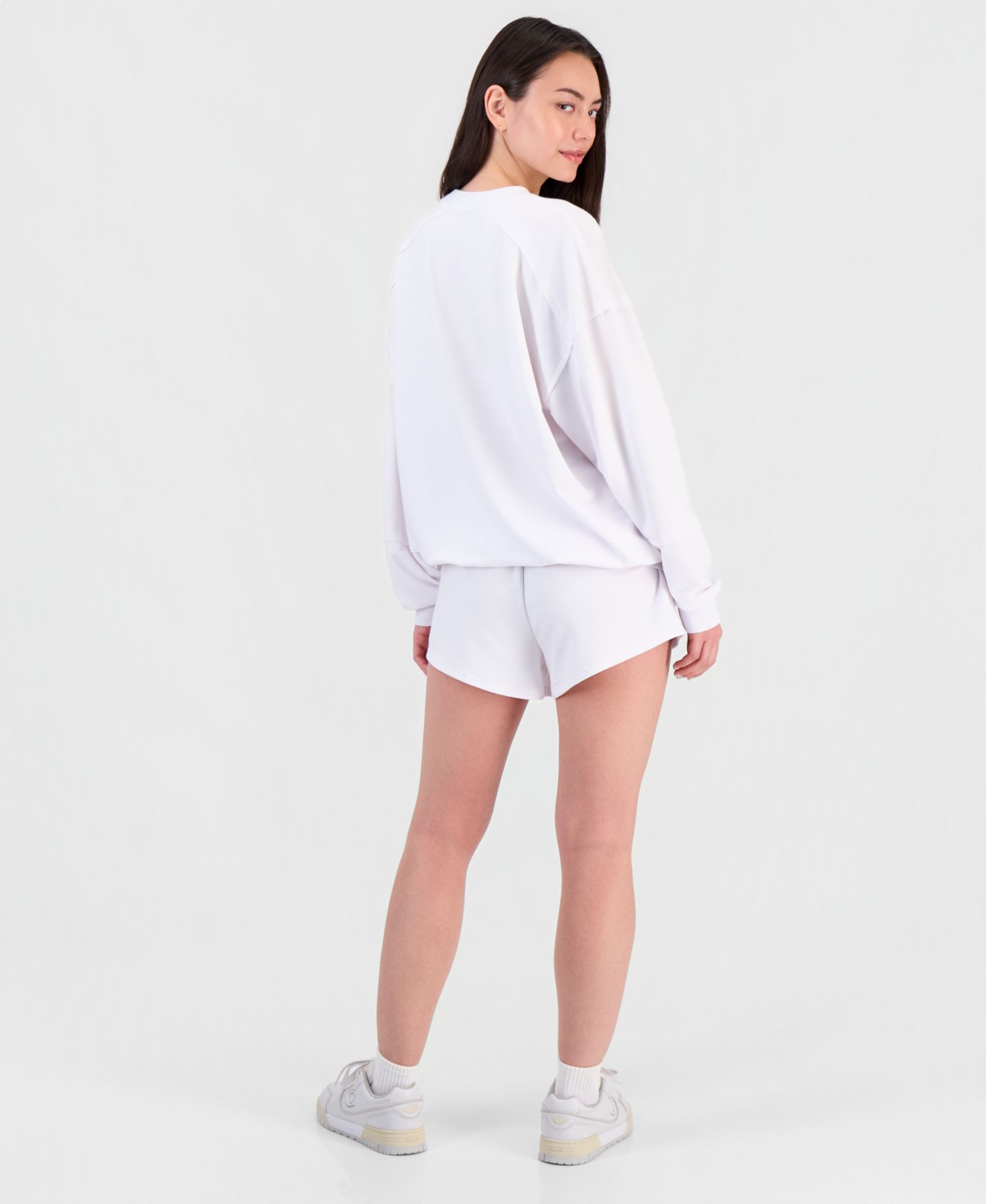 Juniors' French Terry Drawstring-Waist Shorts