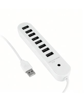 8-Port USB 2.0 Hub, 480Mbps High-Speed Splitter, Plug & Play USB Expander for Home Office & Travel, Ideal for Students