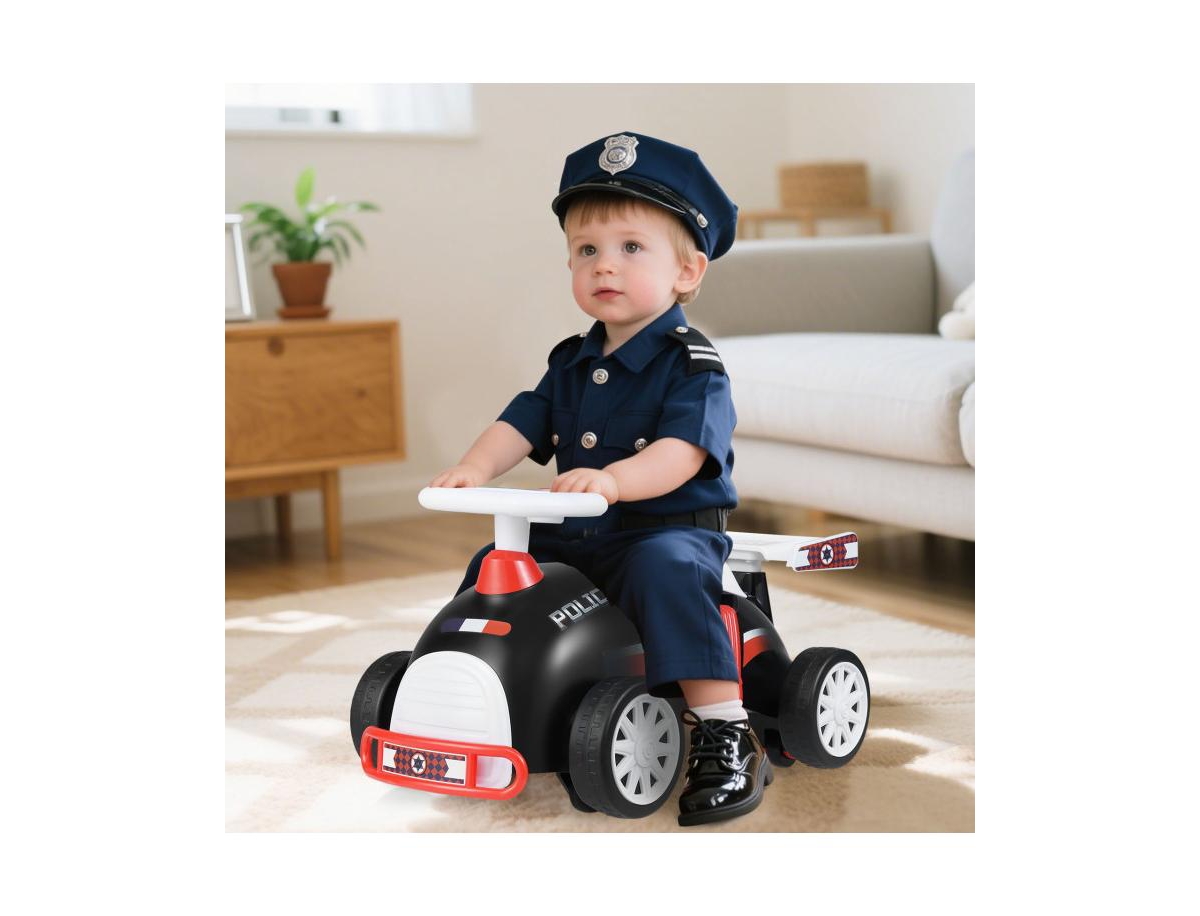 Slickblue Toddler Ride On Car with Music and Storage Compartment