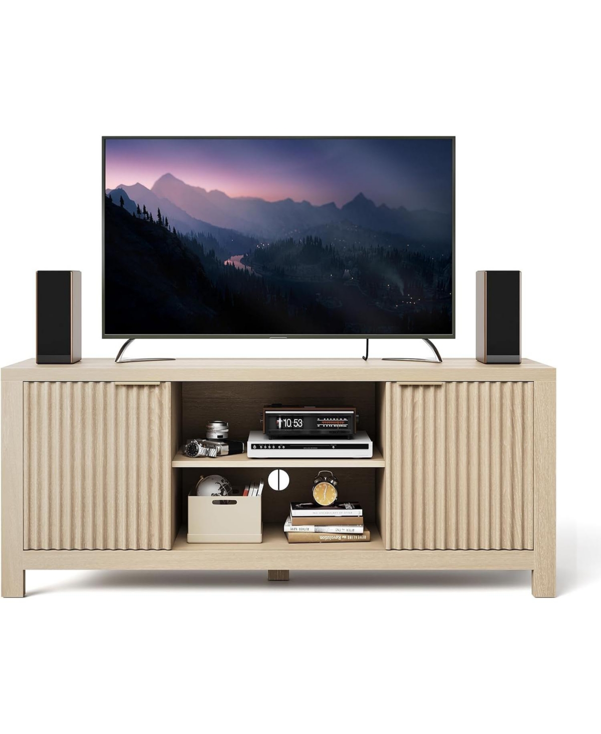 Gaomon Modern Fluted 65 Inch Tv Stand