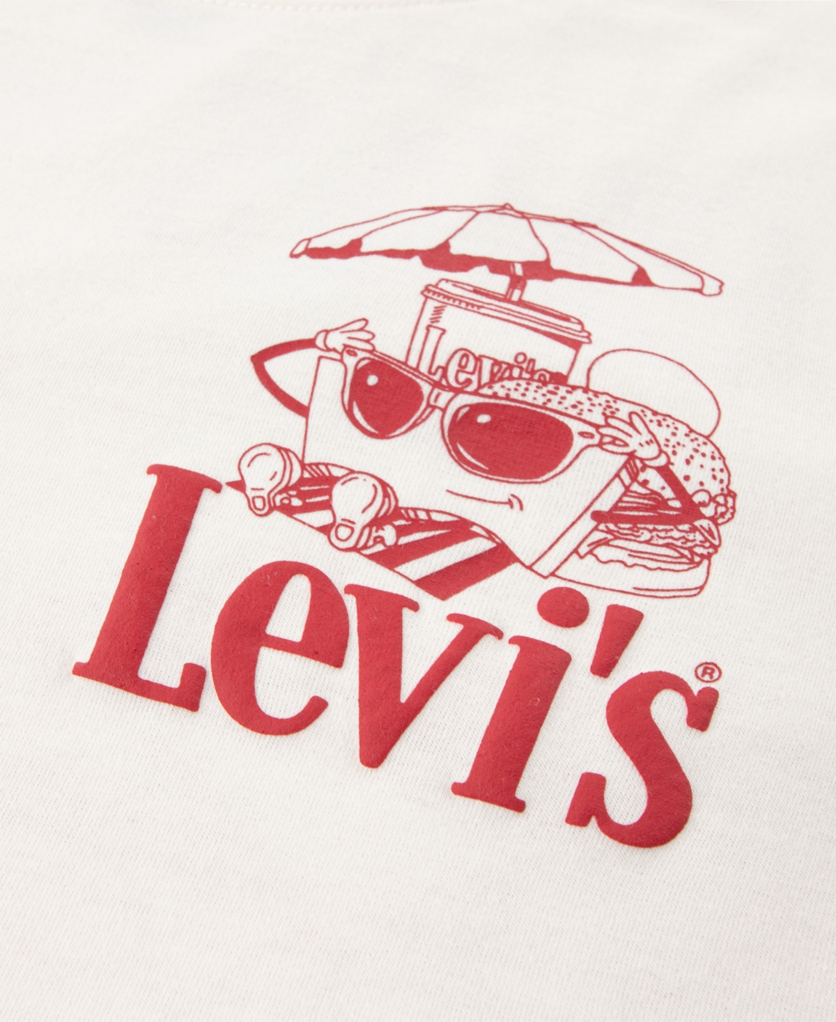 Levi's Boys' 8-20 Burger and Fries Graphic Print T-Shirt