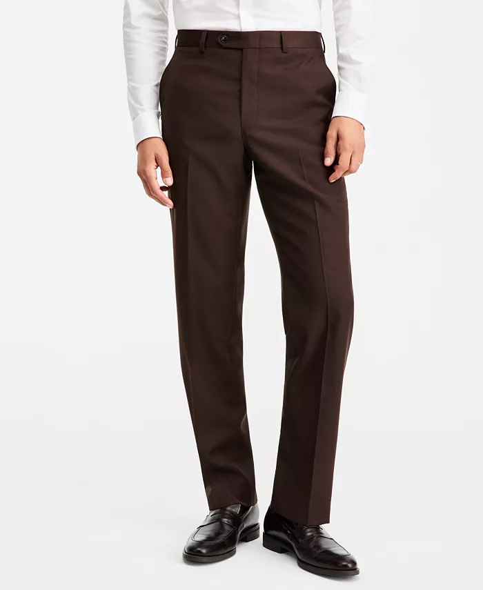 Men's Classic-Fit Wool-Blend Suit Separate Pants - thumbnail 3