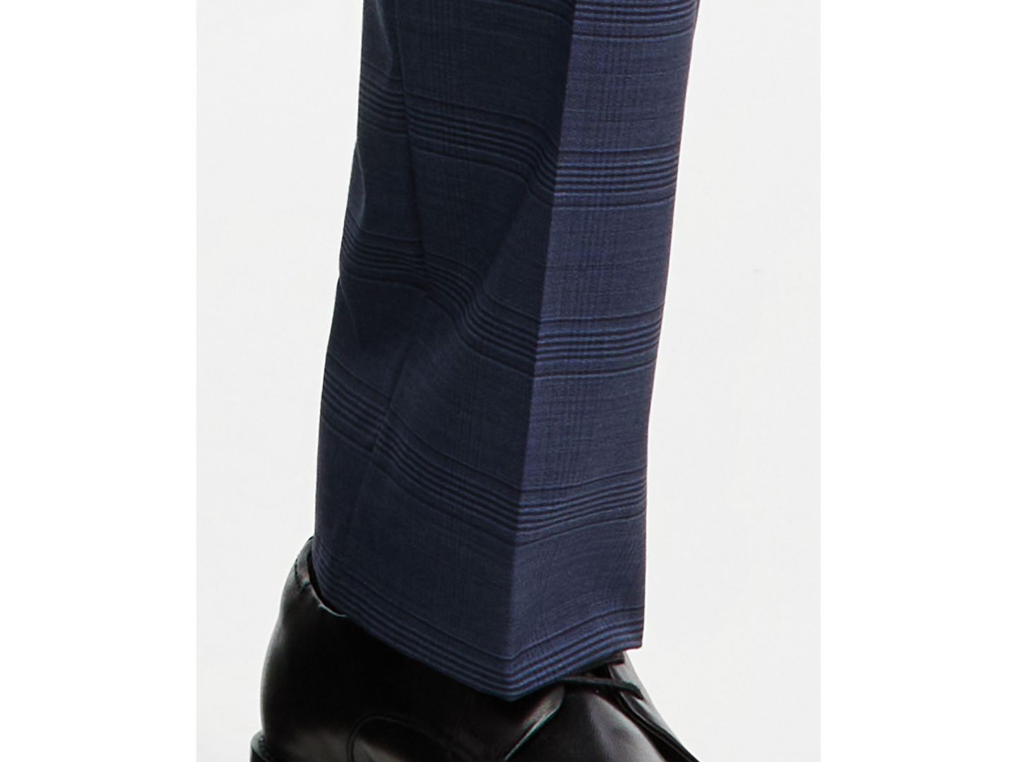 Мужские брюки Michael Kors Classic-Fit Wool-Blend Stretch Plaid Suit Separate, цвет: Синий клетчатый — фото 6
