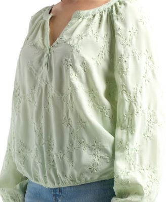 Women's Embroidered Long-Sleeve Top