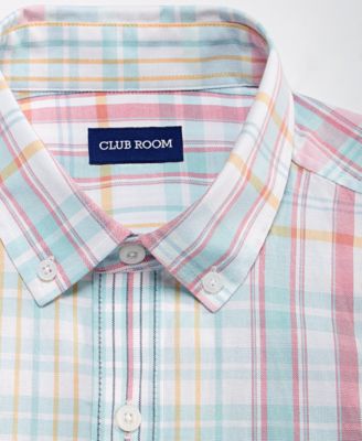 Men's Long-Sleeve Printed Oxford Shirt