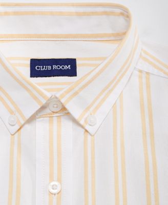 Men's Short-Sleeve Striped Oxford Shirt