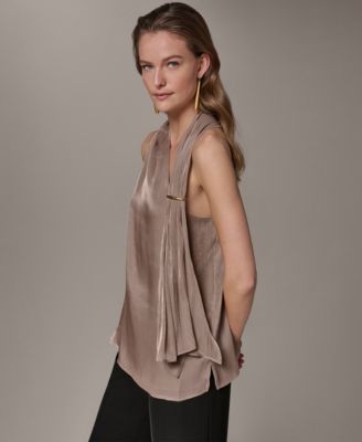 Women's Asymmetrical Halter Neck Top