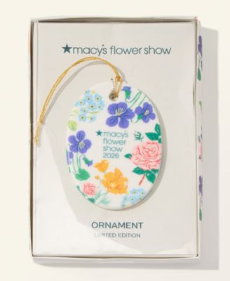 Flower Show Ceramic Ornament