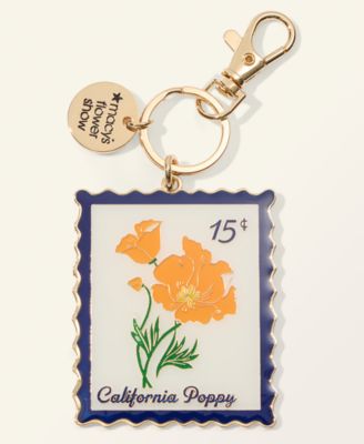 Flower Show Poppy Enamel Bag Charm