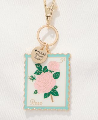 Flower Show Rose Enamel Bag Charm