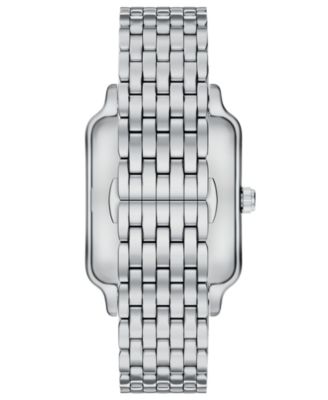 Men's Quartz Three-Hand Silver Stainless Steel Watch, 36mm