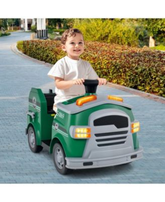 Kids 12V Fire Truck Ride-On with Tools for Ages 37-95 Months