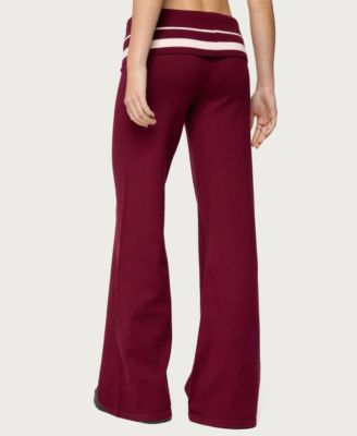 Women's Kaliya Stripey Foldover Knit Pants