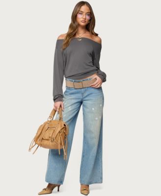 Women's Nannie Off Shoulder Oversized Top