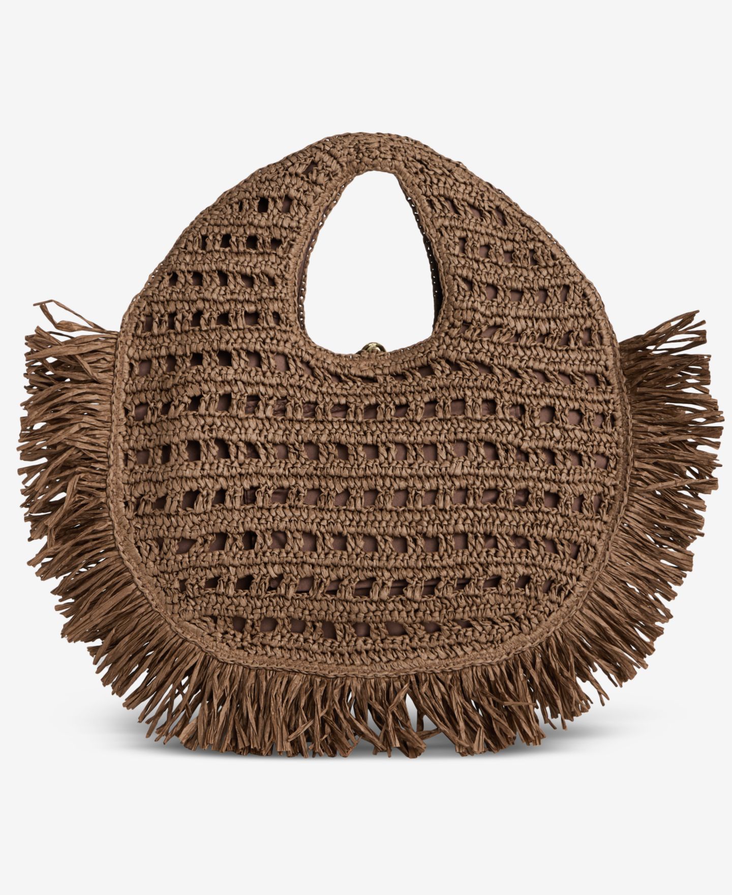 Женская сумка I.N.C. International Concepts Fringe Trim Straw Tote, цвет: Коричневый — фото 2