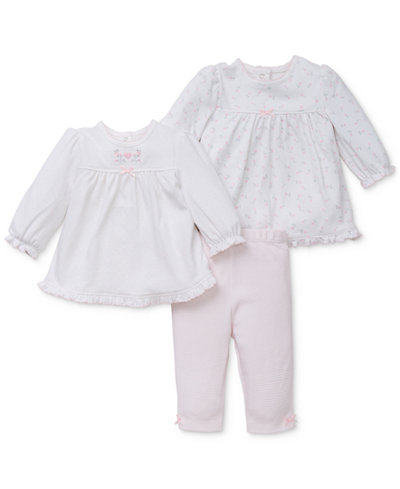 Little Me Baby Girls' 3-Pc. Floral Tunics & Leggings Set