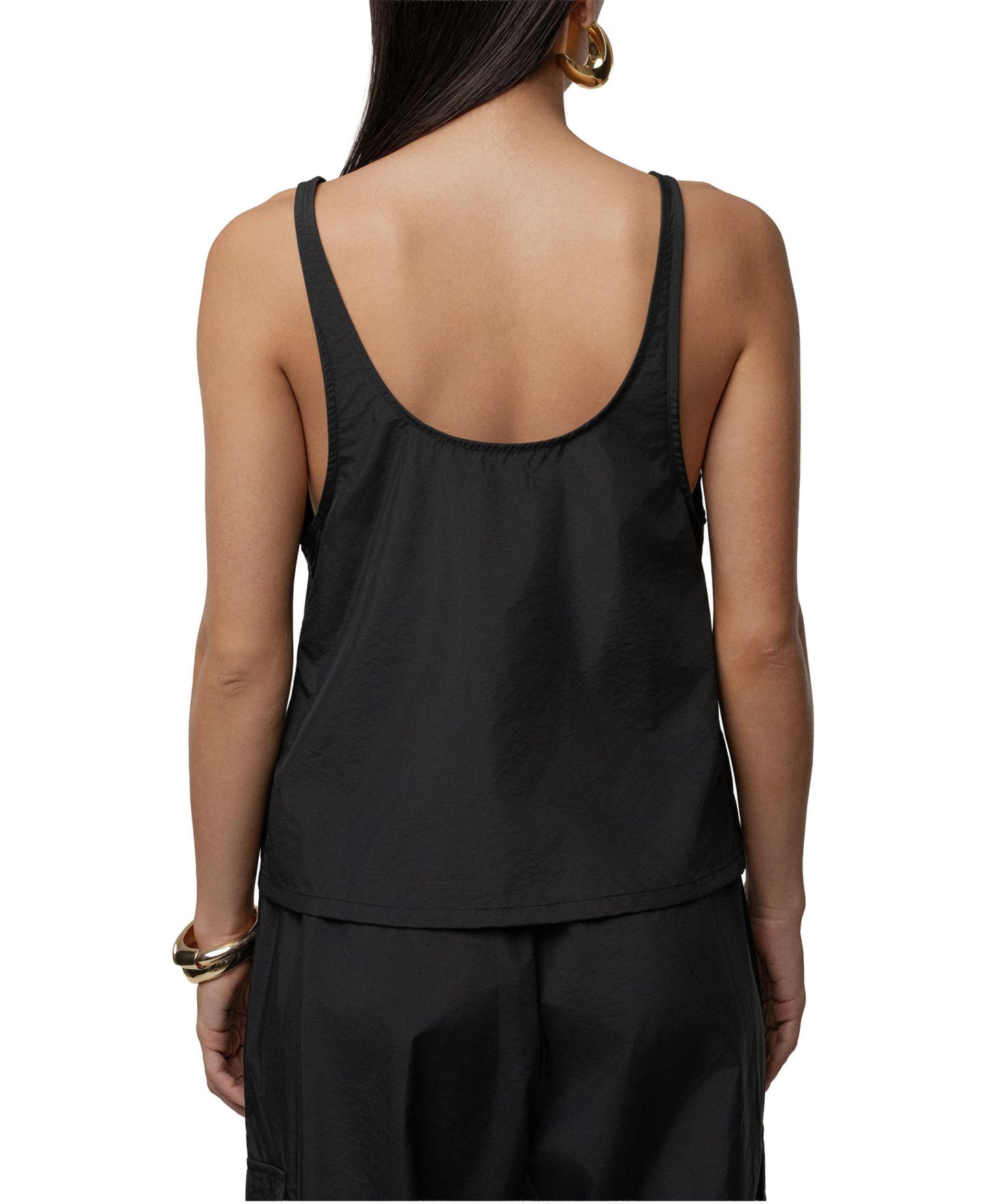 Женский топ JLUXLABEL Active Scoop Neck, цвет: Чёрный — фото 3