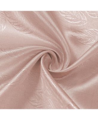 100% Polyester 200 GSM Arlo Embossed Blackout Grommet Curtain Panel Blush
