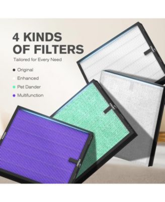 MR5866 Air Purifier Replacement Filter, True HEPA Filter Compatible with MR5866, Multifunctional Version, 2 Pack