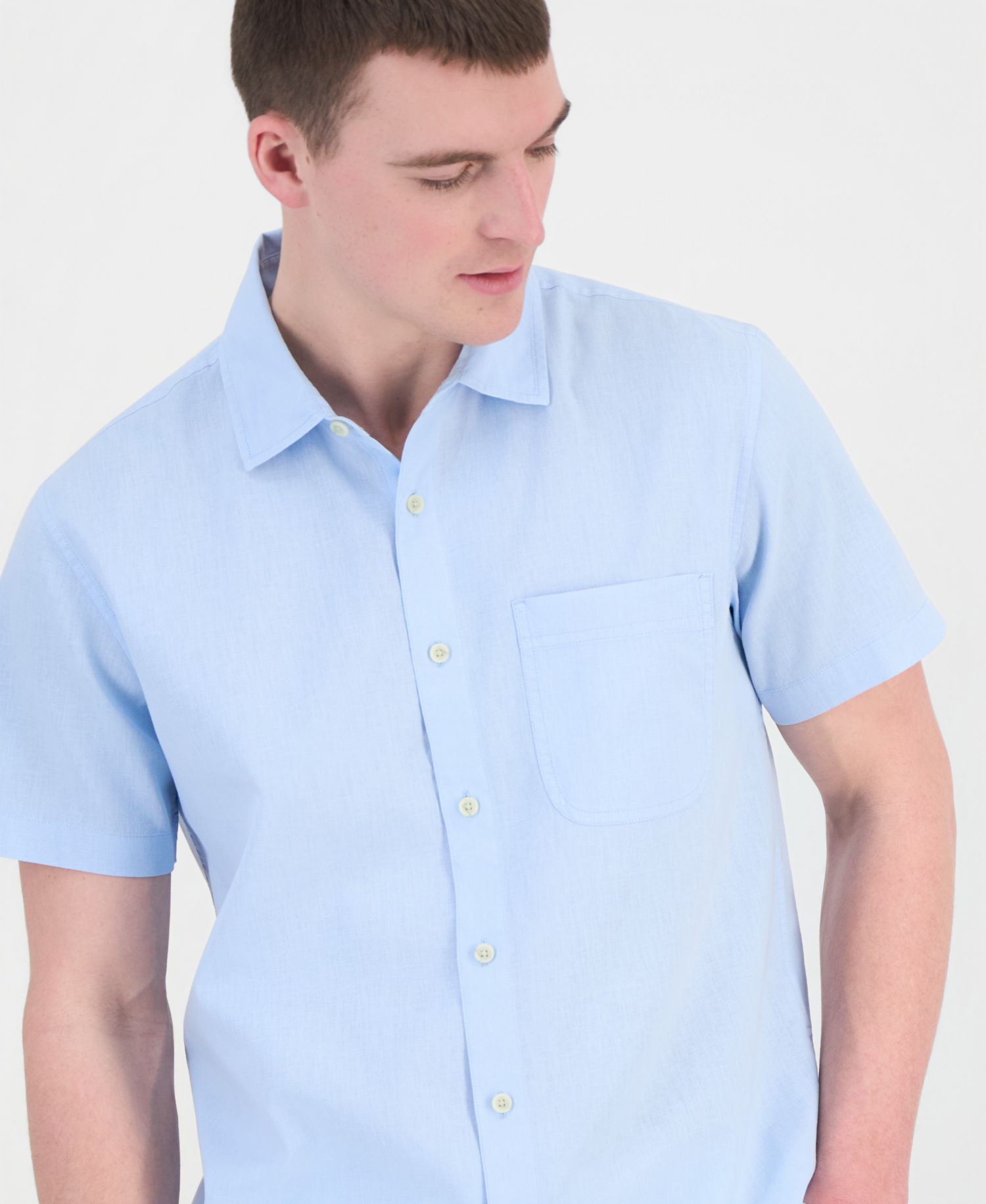 Men's Garment Dyed Linen Blend Hero Shirt