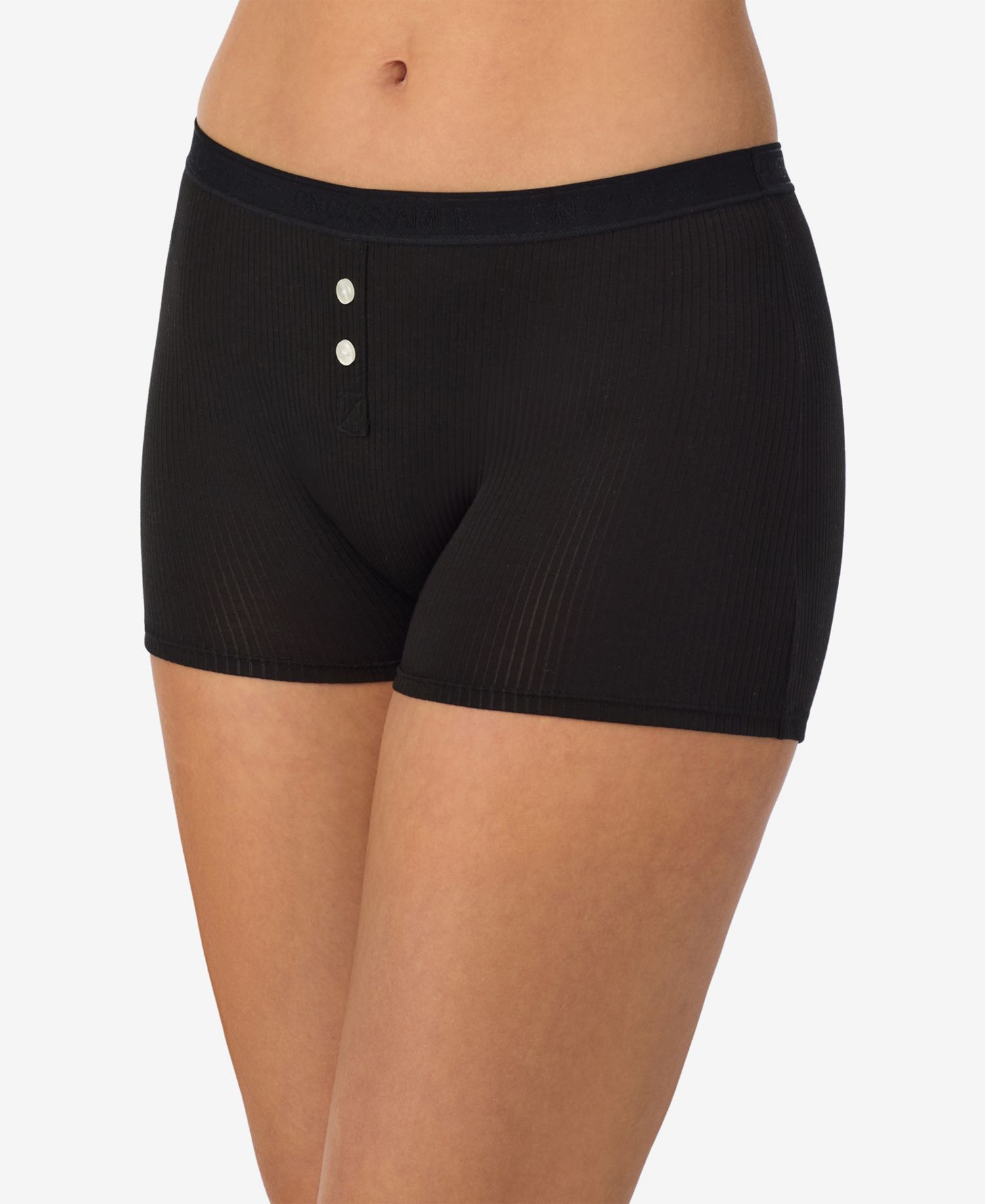 Women's Cabana Cotton Rib Solid Boxer Shorts