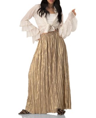 Women's Pleated Maxi Skirt