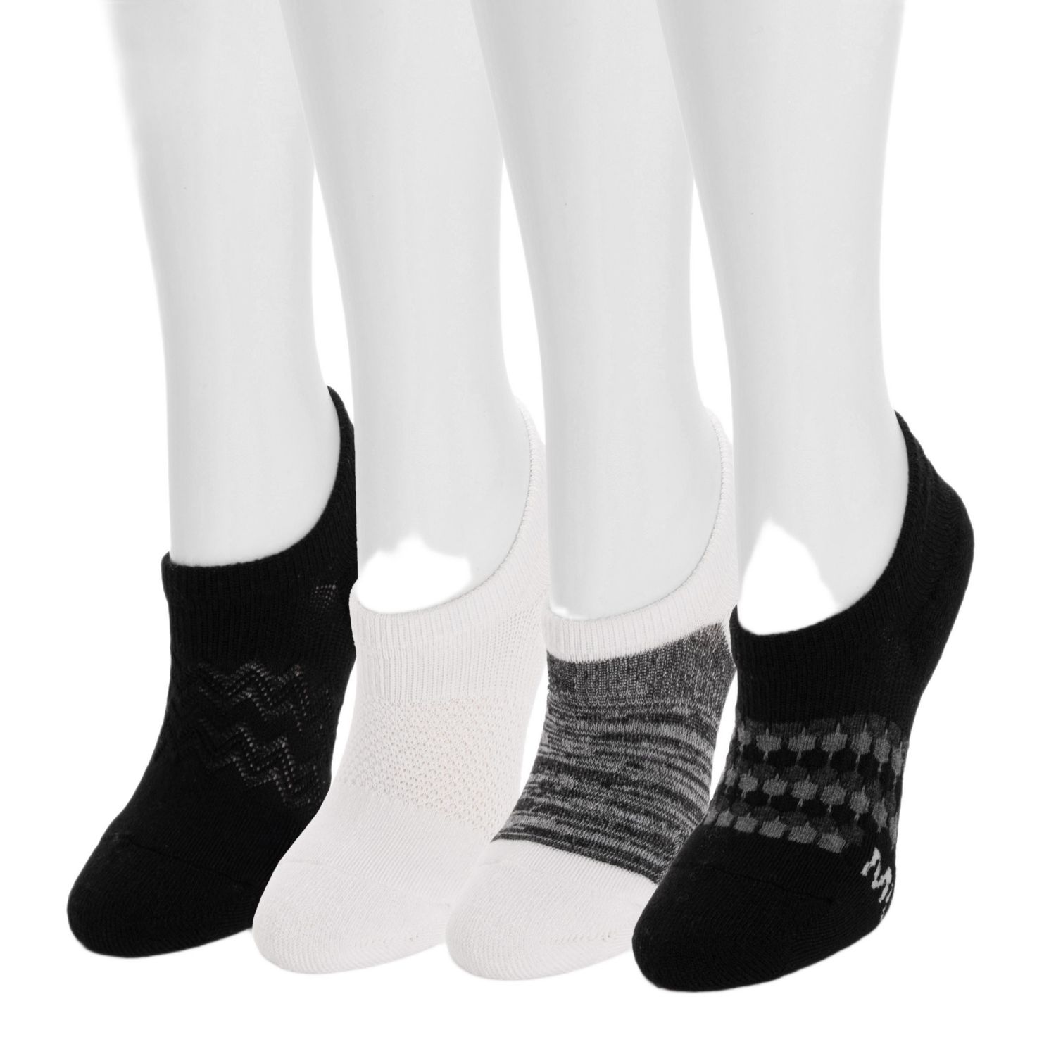 Women's 4 Pair Pack Dream Step No Show Sock Liner