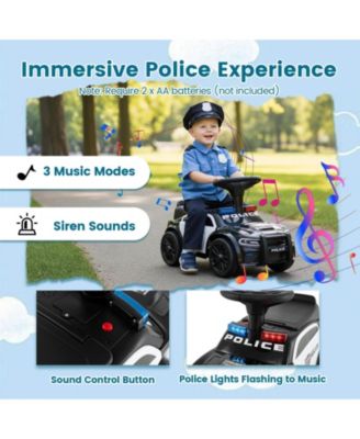 Toddler Sliding Car with Steering Wheel and Under-Seat Storage Push