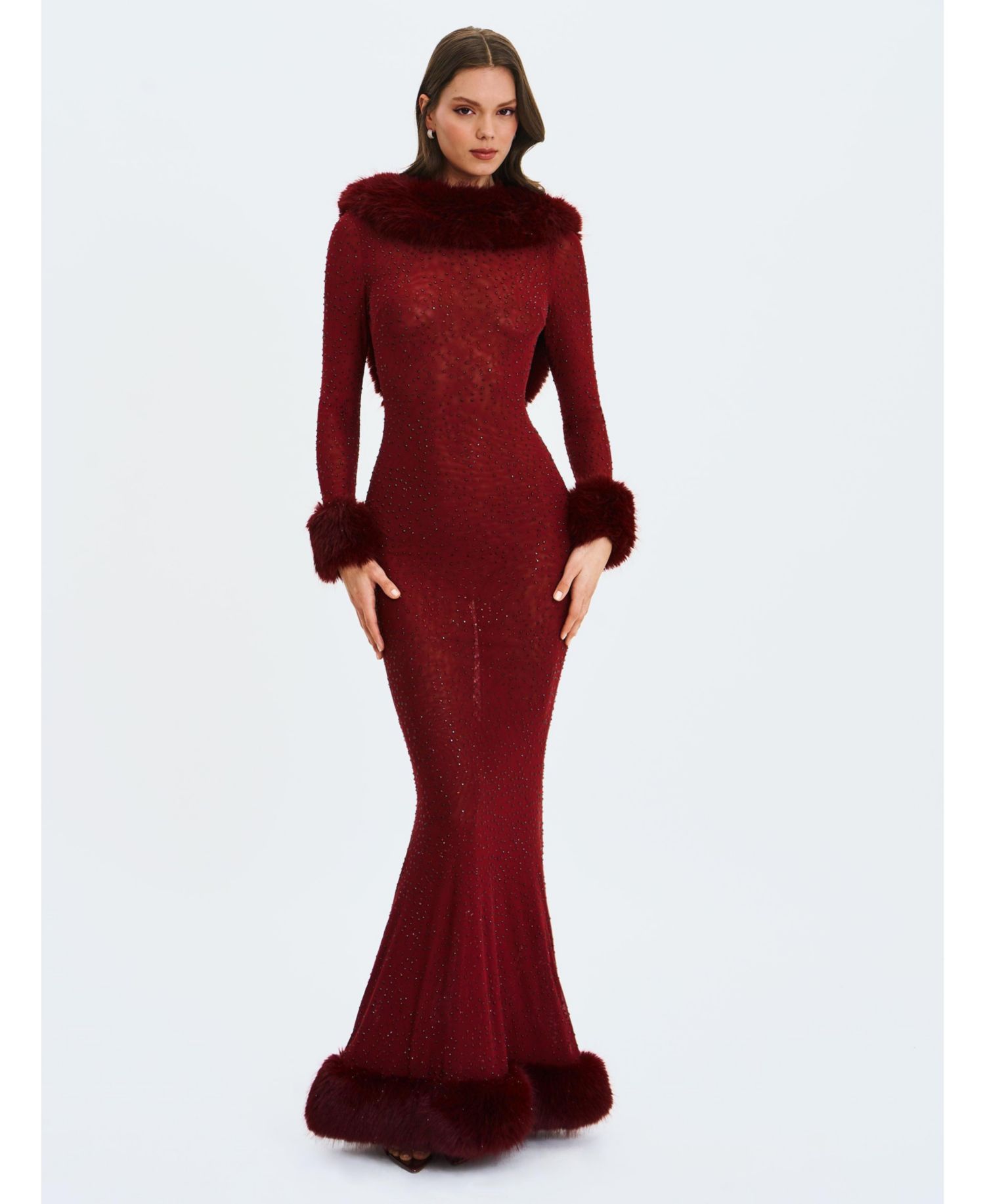 Women's Mellie Regular-Length Rhinestone Mermaid Gown