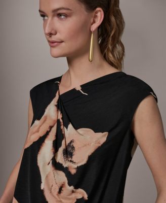 Petite Printed Sleeveless Top