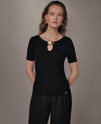 Petite Short-Sleeve Sweater