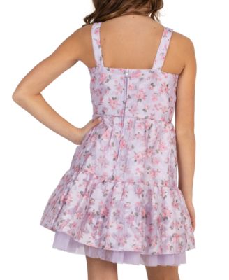 Girls' 7-16 Floral Print Dress