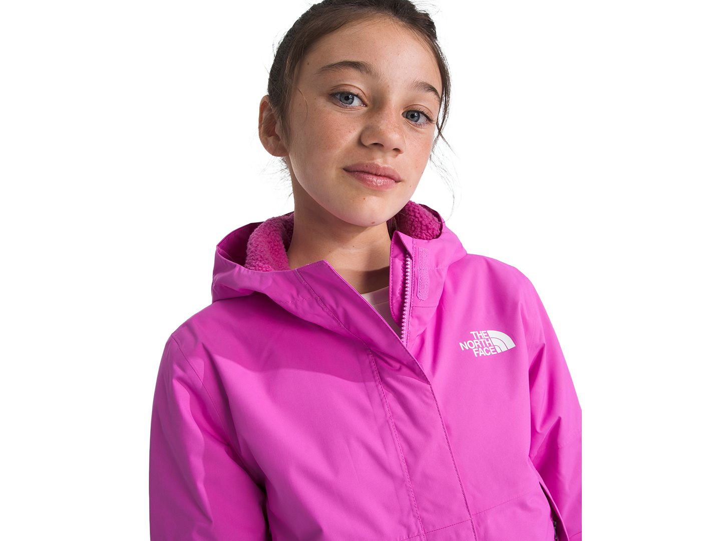 Детская утеплённая куртка-дождевик The North Face Antora на молнии, 6-16, цвет: Фиолетовый — фото 4